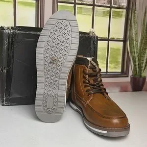 harrison myles | Shoes | Harrison Myles Lt Brown Boots W Fur  display picture 1